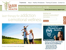 Tablet Screenshot of lasercentersforhealth.com